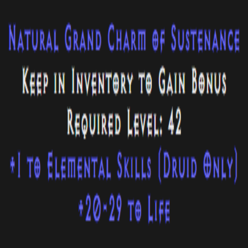 Druid Elemental Skiller 20-29 Life Description