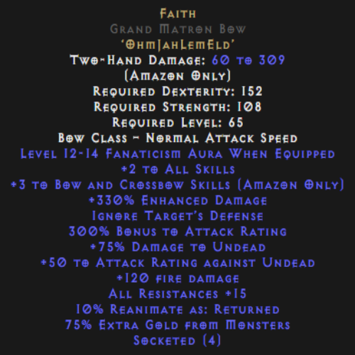 Faith Grand Matron Bow 3 Bow Skills 2 All Skills Description