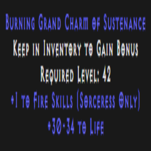 Sorceress Fire Skiller 30-34 Life Description