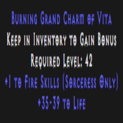 Sorceress Fire Skiller 35-39 Life Description