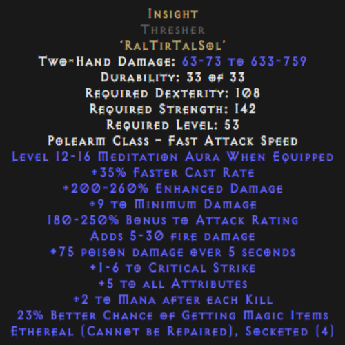 Insight Thresher Ethereal 12-16 Aura Description