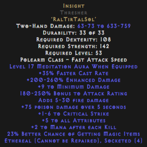 Insight Thresher Ethereal 17 Aura Description