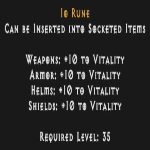 Io Rune Description