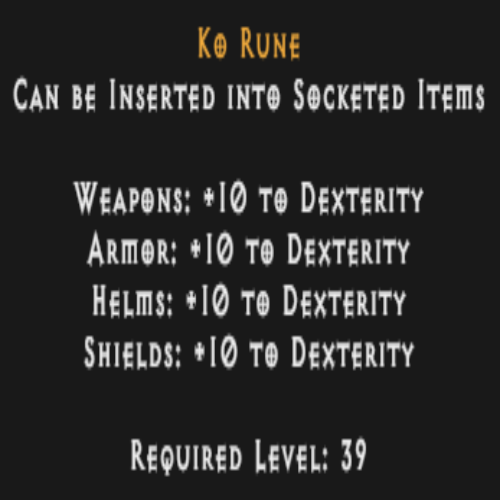 Ko Rune Description