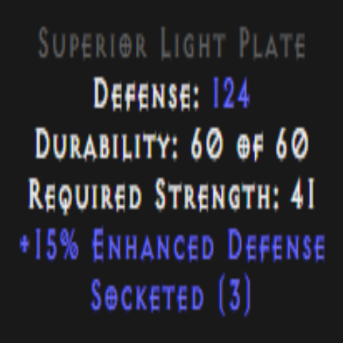 Light Plate 15% ED 3 Sockets Description