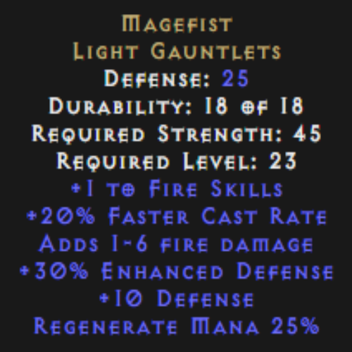 Magefist 30% ED Description