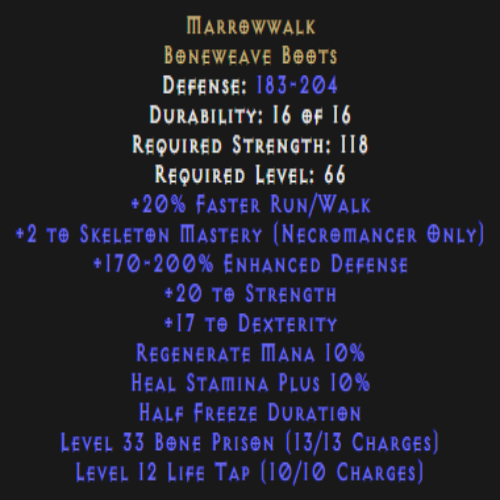 Marrowwalk 2 Skeleton Mastery 20 Strength Description
