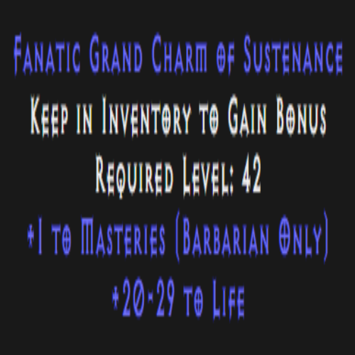 Barbarian Masteries Skiller 20-29 Life Description