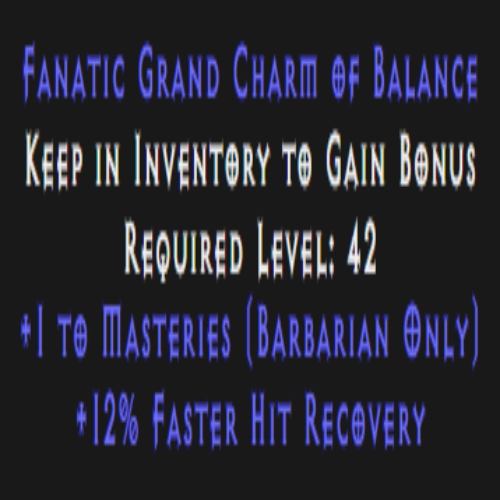 Barbarian Masteries Skiller 12% FHR Description