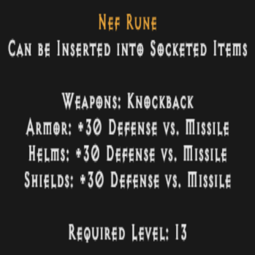 Nef Rune Description