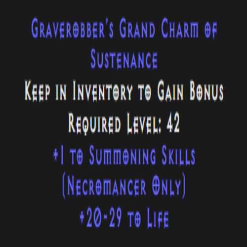 Necromancer Summoning Skiller 20-29 Life Description