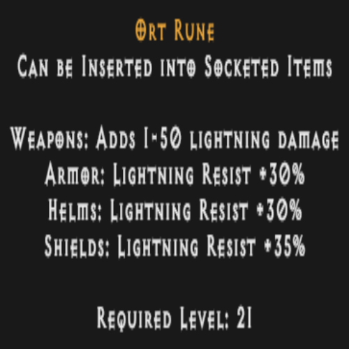 Ort Rune Description