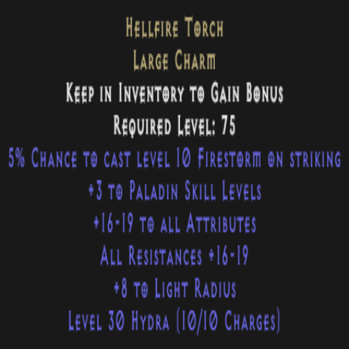 Paladin Torch Description