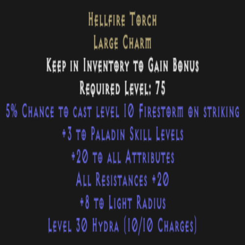 Paladin Torch Description