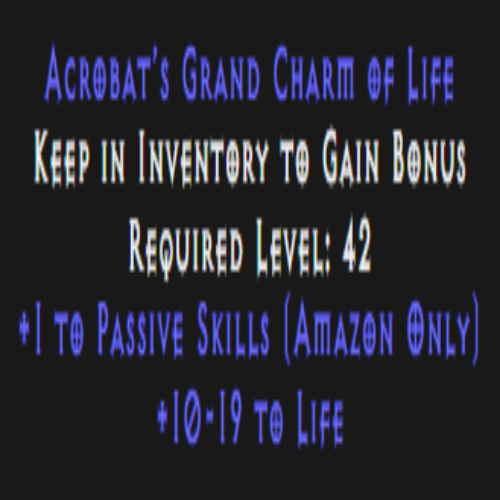 Amazon Passive Skiller 10-19 Life Description