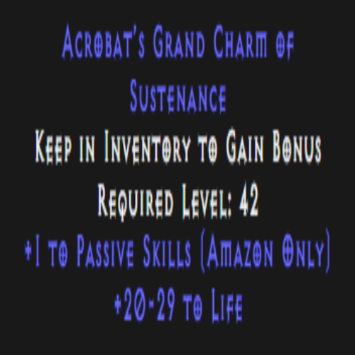 Amazon Passive Skiller 20-29 Life Description