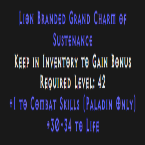 Paladin Combat Skiller 30-34 Life Description