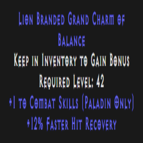 Paladin Combat Skiller 12% FHR Description