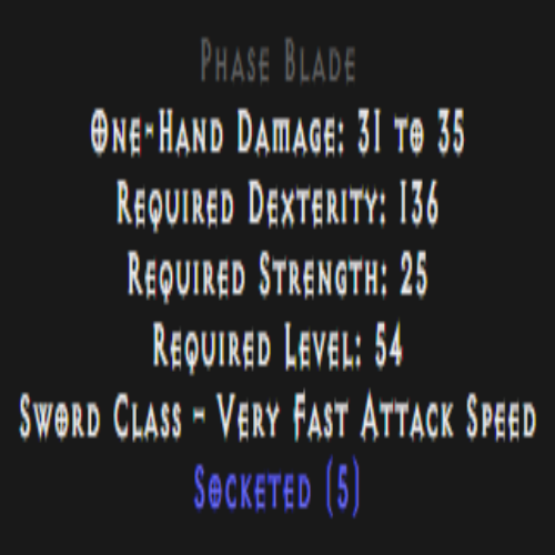 Phase Blade 5 Sockets Description