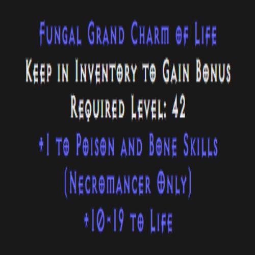 Necromancer Poison & Bone Skiller 10-19 Life Description