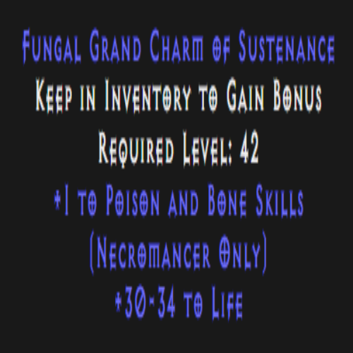 Necromancer Poison & Bone Skiller 30-34 Life Description