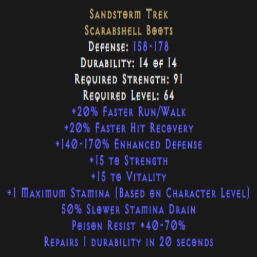 Sandstorm Trek 15 Strength 15 Vita Description