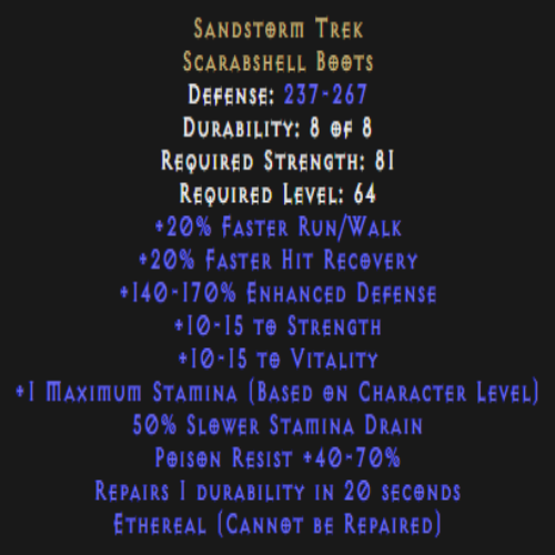 Sandstorm Trek Ethereal Description