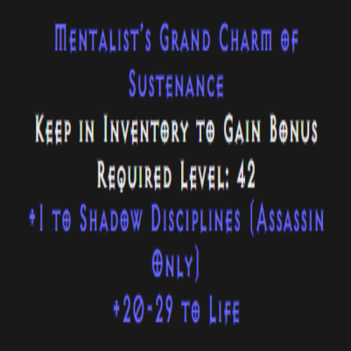 Assassin Shadow Disciplines Skiller 20-29 Life Description