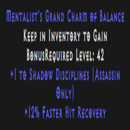 Assassin Shadow Disciplines Skiller 12% FHR Description