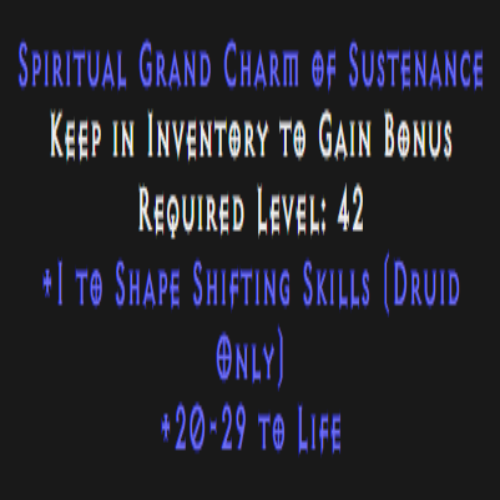 Druid Shape Shifting Skiller 20-29 Life Description