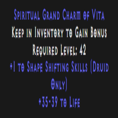 Druid Shape Shifting Skiller 35-39 Life Description