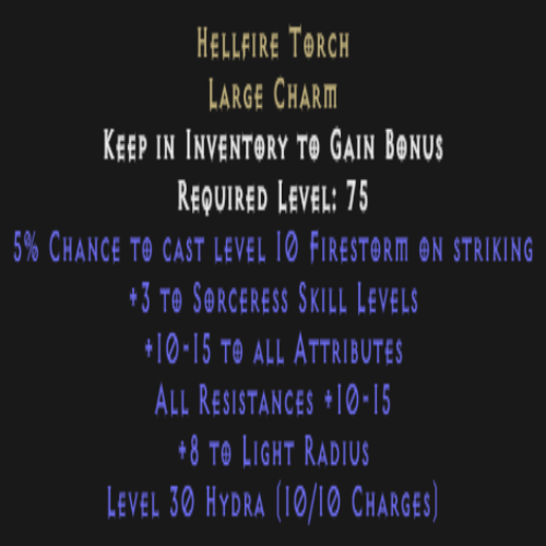 Sorceress Torch Description