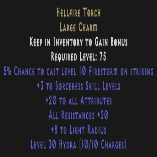 Sorceress Torch Description