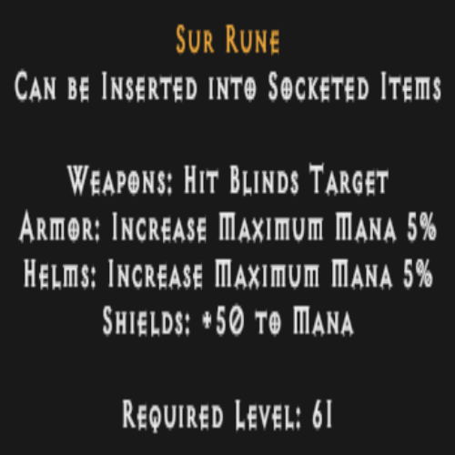 Sur Rune Description
