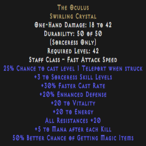 The Oculus Description