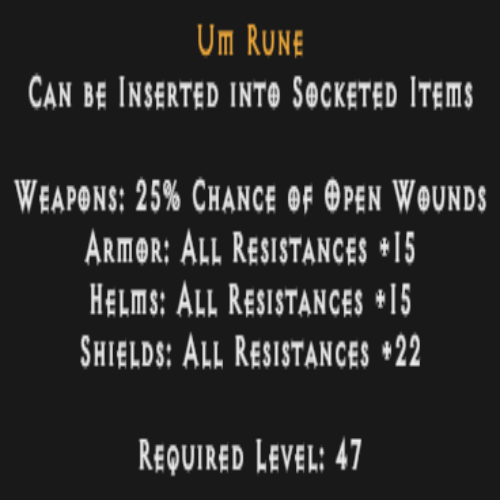 Um Rune Description