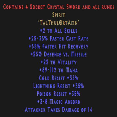Unmade Spirit Crystal Sword Description