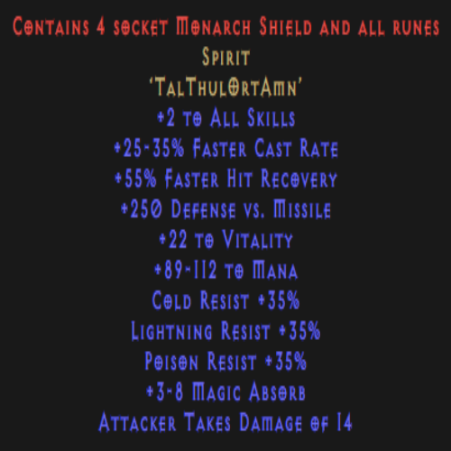 Unmade Spirit Monarch Description