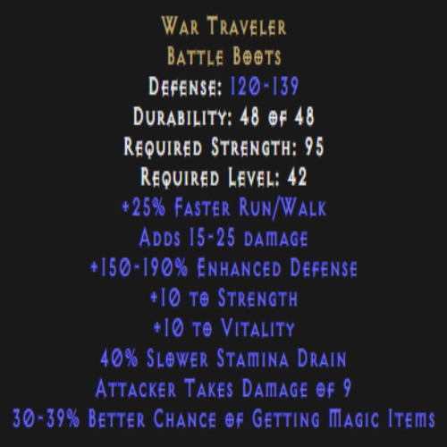 War Traveler 30-39% Magic Find Description