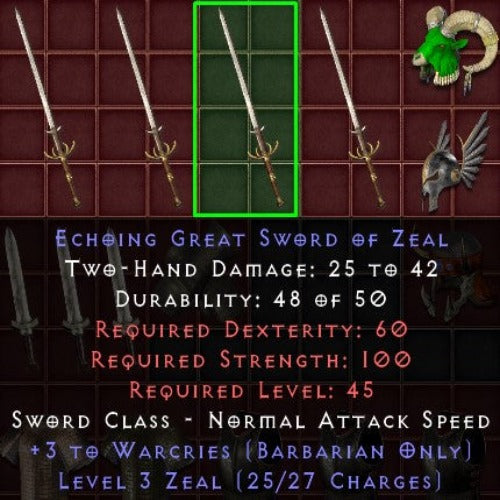 +3 Warcries Great Sword 2