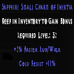 Sapphire Small Charm of Inertia +3% FRW +11% Cold Resist