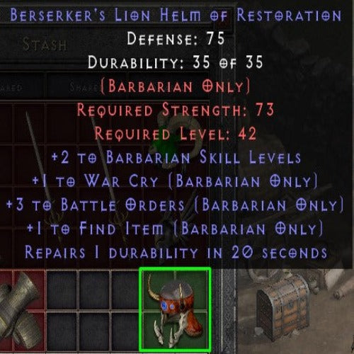 +5 Battle orders Lion Helm