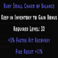 Ruby Small Charm of Balance +5% FHR +11% Fire Resist