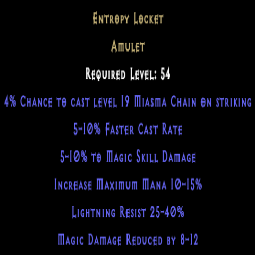 Entropy Locket item description D2RGEAR