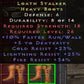 Loath Stalker 10 FRW 5 DEX 23 CR 25 LR 34 FR LVL 26