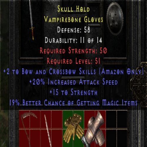 Skull Hold 2 B&C 20 IAS 15 STR 19 MF