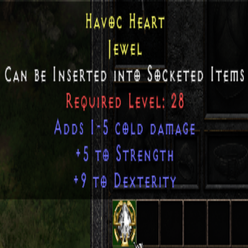 Havoc Heart 1-5 CD 5 STR 9 DEX 28 LVL REQ (White)