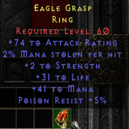 Eagle Grasp 74 AR 2 MS 2 STR 31 Life 41 Mana 5 PR