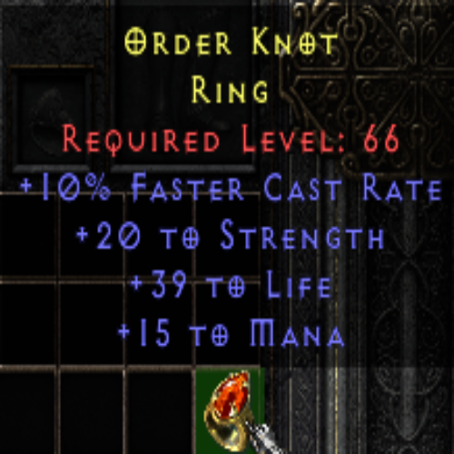 Order Knot 10 FCR 20 STR 39 Life 15 Mana