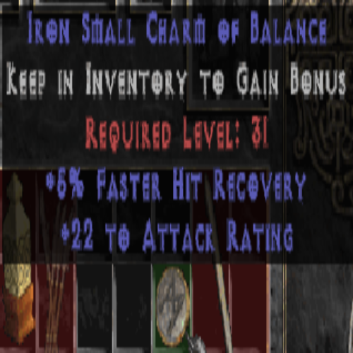 Iron Small Charm of Balance (M/Coin) 5 FHR 22 AR LVL 31 REQ